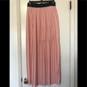 Pink and black maxi shirt